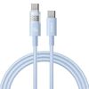 Cavo di ricarica rapida Baseus Display 100W da tipo C a tipo C, lunghezza: 1 m (blu)