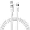 Cavo di ricarica rapida Baseus Display 100W da tipo C a tipo C, lunghezza: 1 m (bianco)