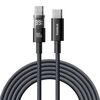 Cavo di ricarica rapida Baseus Display 100W da tipo C a tipo C, lunghezza: 2 m (nero)