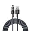 Cavo di ricarica rapida Baseus Display 2.4A USB-A a 8 pin, lunghezza: 2 m (nero)