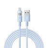 Cavo di ricarica rapida Baseus Display 2.4A USB-A a 8 pin, lunghezza: 2 m (blu)