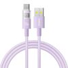 Cavo di ricarica rapida Baseus Display da 100 W USB-A a Type-C, lunghezza: 1 m (viola)