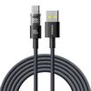 Cavo di ricarica rapida Baseus Display da 100 W USB-A a Type-C, lunghezza: 2 m (nero)