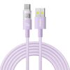 Cavo di ricarica rapida Baseus Display da 100 W USB-A a Type-C, lunghezza: 2 m (viola)
