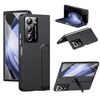 Per Samsung Galaxy Z Fold5 Custodia per telefono con supporto pieghevole integrato Skin Feel (nero)