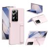 Per Samsung Galaxy Z Fold6 Custodia per telefono con supporto pieghevole integrato Skin Feel (rosa)