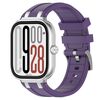 Per Redmi Watch 5 / Xiaomi Smart Band 9 Pro Cinturino in silicone con connettore in metallo argentato (viola)