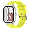 Per Redmi Watch 5 / Xiaomi Smart Band 9 Pro Cinturino in silicone con connettore in metallo argentato (giallo)