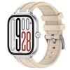 Per Redmi Watch 5 / Xiaomi Smart Band 9 Pro Cinturino in silicone con connettore in metallo argentato (Starlight)