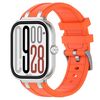 Per Redmi Watch 5 / Xiaomi Smart Band 9 Pro Cinturino in silicone con connettore in metallo argentato (arancione)