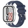 Per Redmi Watch 5 / Xiaomi Smart Band 9 Pro Cinturino in silicone con connettore in metallo argentato (blu navy)