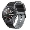 Cinturino per orologio in silicone bicolore Twill da 22 mm (nero grigio)