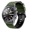 Cinturino per orologio in silicone bicolore Twill da 22 mm (verde militare nero)