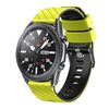 Cinturino per orologio in silicone bicolore Twill da 22 mm (nero lime)