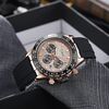 Orologio meccanico completamente automatico Dulunwe 30m impermeabile luminoso (Meteorite oro rosa)