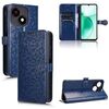 Per ZTE Blade A35e / Z2466 Custodia per telefono in pelle con trama a nido d'ape (blu)