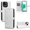 Per ZTE Blade A35e / Z2466 Custodia per telefono in pelle con trama a nido d'ape (argento)