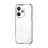 Per OPPO A5 Pro 5G Custodia per telefono con foro sottile e placcatura trasparente globale (argento)