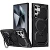 Per Samsung Galaxy S23 Ultra 5G Custodia per telefono con supporto MagSafe satinato (nero)