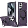 Per Samsung Galaxy S23 Ultra 5G Custodia per telefono con supporto MagSafe satinato (viola)