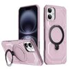 Per iPhone 16 Custodia per telefono con supporto MagSafe satinato (rosa)