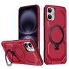 Per iPhone 16 Custodia per telefono con supporto MagSafe satinato (rosso)