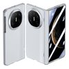 Per Huawei Mate X6 Custodia per telefono con cerniera a rimbalzo automatico con sensazione di pelle integrata (argento)