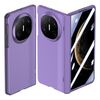 Per Huawei Mate X6 Custodia per telefono con cerniera a rimbalzo automatico con sensazione di pelle integrata (viola)