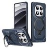 Per Redmi Note 14 Pro 5G / 4G Custodia per telefono con supporto MagSafe satinato (blu)