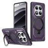 Per Redmi Note 14 Pro 5G / 4G Custodia per telefono con supporto MagSafe satinato (viola)