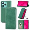 Custodia in pelle magnetica con chiusura a scatto per Honor 400 Lite Retro Skin Feel (verde)