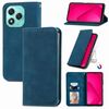 Custodia per telefono in pelle magnetica con chiusura a scatto per Honor 400 Lite Retro Skin Feel (blu)