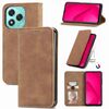 Custodia in pelle magnetica con chiusura a scatto per Honor 400 Lite Retro Skin Feel (marrone)