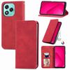 Custodia per telefono in pelle magnetica con chiusura a scatto per Honor 400 Lite Retro Skin Feel (rosso)