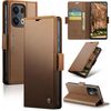 Per OPPO Reno13 Pro Global CaseMe 023 Butterfly Buckle Litchi Texture RFID Anti-theft Custodia per telefono in pelle (marrone)