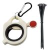 Organizzatore di cravatte con luce notturna, dispositivo di archiviazione portatile per utensili hardware, specifiche: organizzatore bianco + 10 cravatte nere