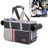 DODOPET Borsa a tracolla per borsa da esterno portatile in tessuto Oxford per cani e gatti, dimensioni: 43 x 19 x 26 cm (grigio)