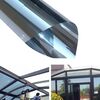 Pellicola adesiva per vetri UV riflettente unidirezionale con decorazione privacy, larghezza: 90 cm, lunghezza: 1 m (argento)