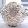 Wedding Holding Perla Diamante Fiori Bouquet da sposa Accessori Damigella d'onore Strass Decorazioni per matrimoni per feste, Diametro: 20 cm