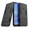 Per OPPO A53 Custodia protettiva antiurto per PC + TPU con supporto invisibile (nero)