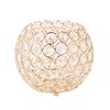 Sfera di cristallo Candeliere Vaso Piombo stradale Tipo di sfera Candeliere Candeliere di nozze Decorazione, Dimensioni: 100 mm (Oro)