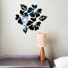 2 Set Flower Pattern Wall Sticker Home Decor 3D Wall Decal Art Fai da te Adesivi murali Specchio DIY Decorazione soggiorno
