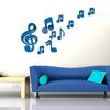 3d note musicali specchi acrilici adesivo da parete decorazioni per la casa decorazione della parete decorazione della parete arte fai da te adesivi murali (blu)