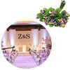 5 pezzi di plastica fatti a mano fai da te matrimonio schiuma testa di fiore simulazione bouquet fiore stame (25-10 bastoncini)