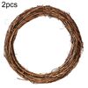2 PCS Albero Vite Corona di Natale fai da te in rattan della decorazione del giardino in rattan per Finestra