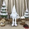 Decorazioni natalizie Bambole Bambole anziane senza volto Decorazioni per finestre (bianche)