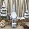 Decorazioni natalizie Bambole Bambole anziane senza volto Decorazioni per finestre (grigio)