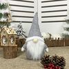 Decorazioni natalizie Decorazioni per finestre per bambole anziane senza volto Bambole decorative (grigio)