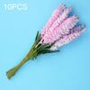 10 pezzi fai da te materiale ghirlanda fiori artificiali PE mini lavanda matrimonio decorazione della casa (rosa scuro)