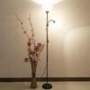 Doppia testa LED Protezione occhi Madre e figlio Lampada da terra Soggiorno Camera da letto Comodino Lampada da tavolo verticale Spina CN, Potenza: 5 + 9 w (Nero)